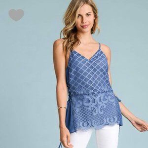 Doe & Rae Tank with Lace Up Sides